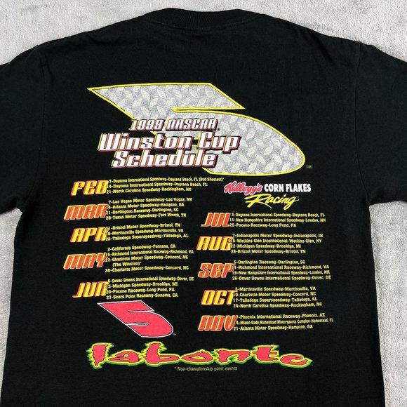 Vintage 1999 Nascar Racing Winston Cup Tony Labonte Chase Authentics T-Shirt M - Picture 10 of 10